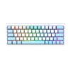 Teclado Fantech ATOM X63 MK611 AME White (Switch Rosie)