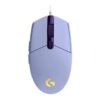 Mouse Logitech G203 LIGHTSYNC RGB, Cableado, 8000DPI Lila - Imagen 2