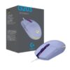 Mouse Logitech G203 LIGHTSYNC RGB, Cableado, 8000DPI Lila - Imagen 4