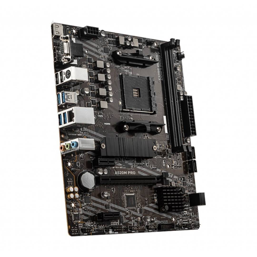 Placa Madre MSI A520M PRO, AM4, Micro-ATX - Imagen 3