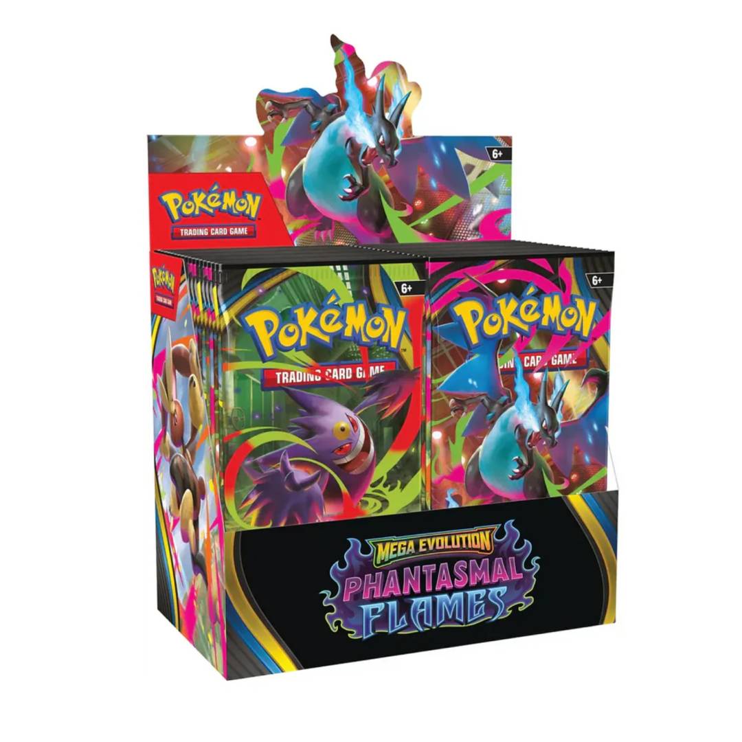 Pokemon TCG Mega Evolution Phantasmal Flames Display Ingles