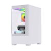 Gabinete Exodia Prisma 200 Blanco mATX 3Fans ARGB V Templado - Imagen 4