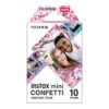 Pack de 10 Film Instax Mini, Diseño Confeti