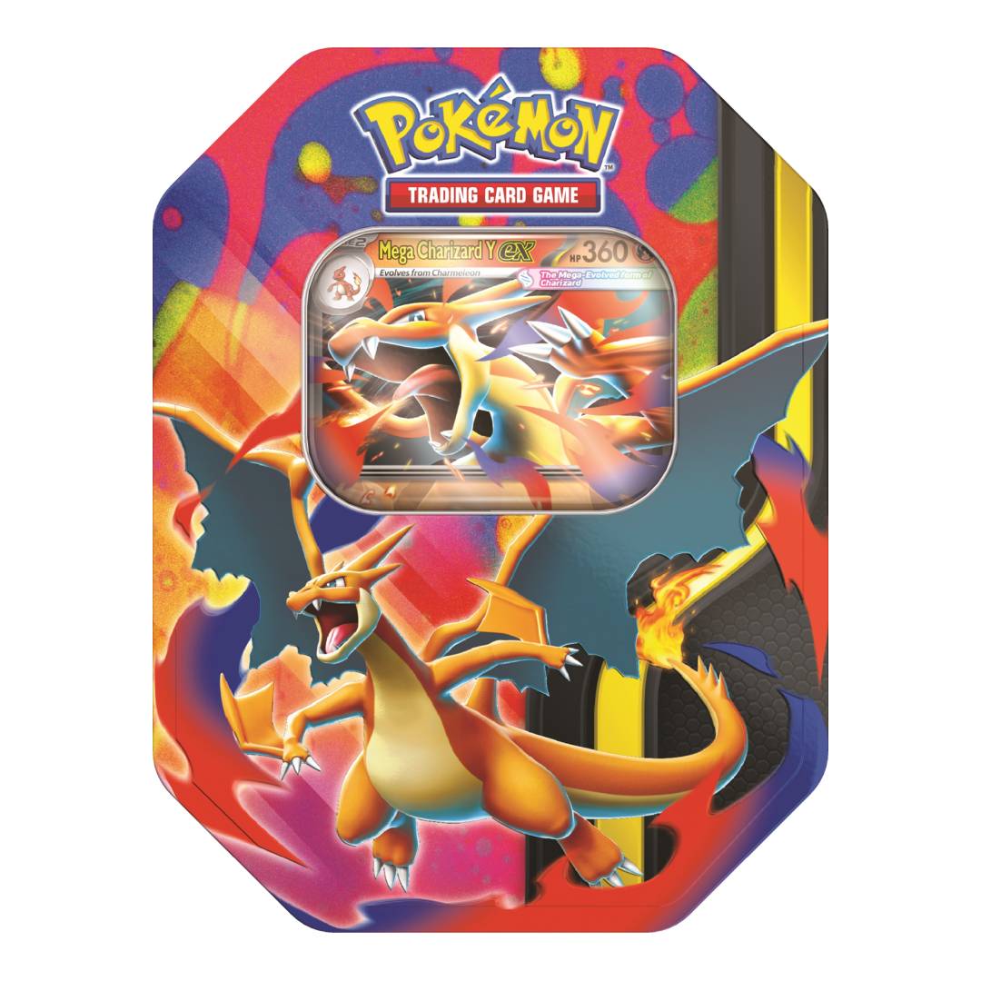 Pokemon TCG: Mega Charizard Tin Inglés