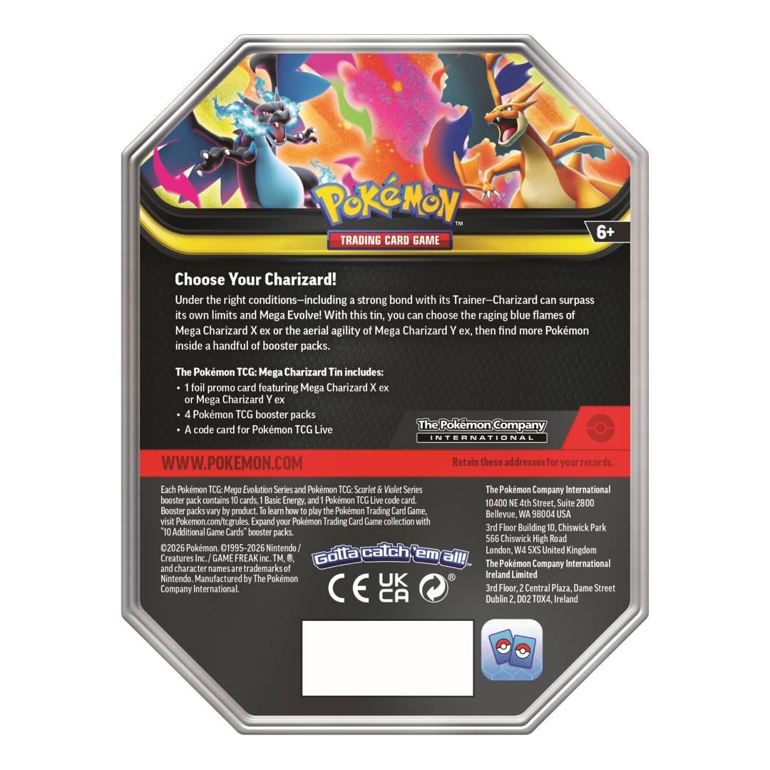 Pokemon TCG: Mega Charizard Tin Inglés - Imagen 3