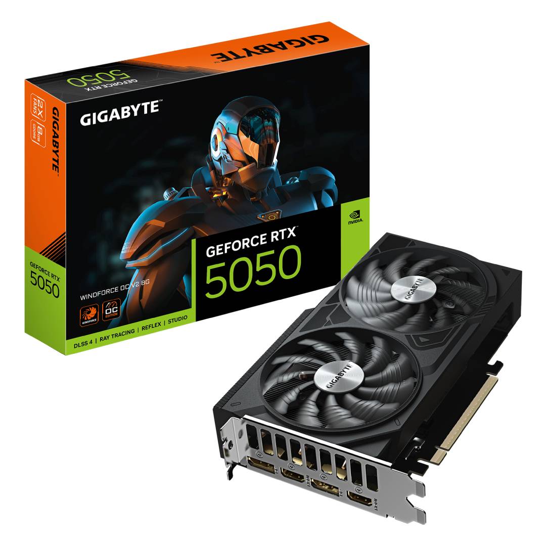 Tarjeta de Video Gigabyte RTX 5050 WINDFORCE OC V2 8 GB