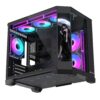 Gabinete Exodia Panel Zro Pantalla LED mATX Negro 6Fans ARGB - Imagen 3