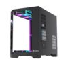 Gabinete Exodia Panel Zro Pantalla LED mATX Negro 6Fans ARGB - Imagen 5