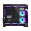 Gabinete Exodia Panel Zro Pantalla LED mATX Negro 6Fans ARGB - Imagen 4