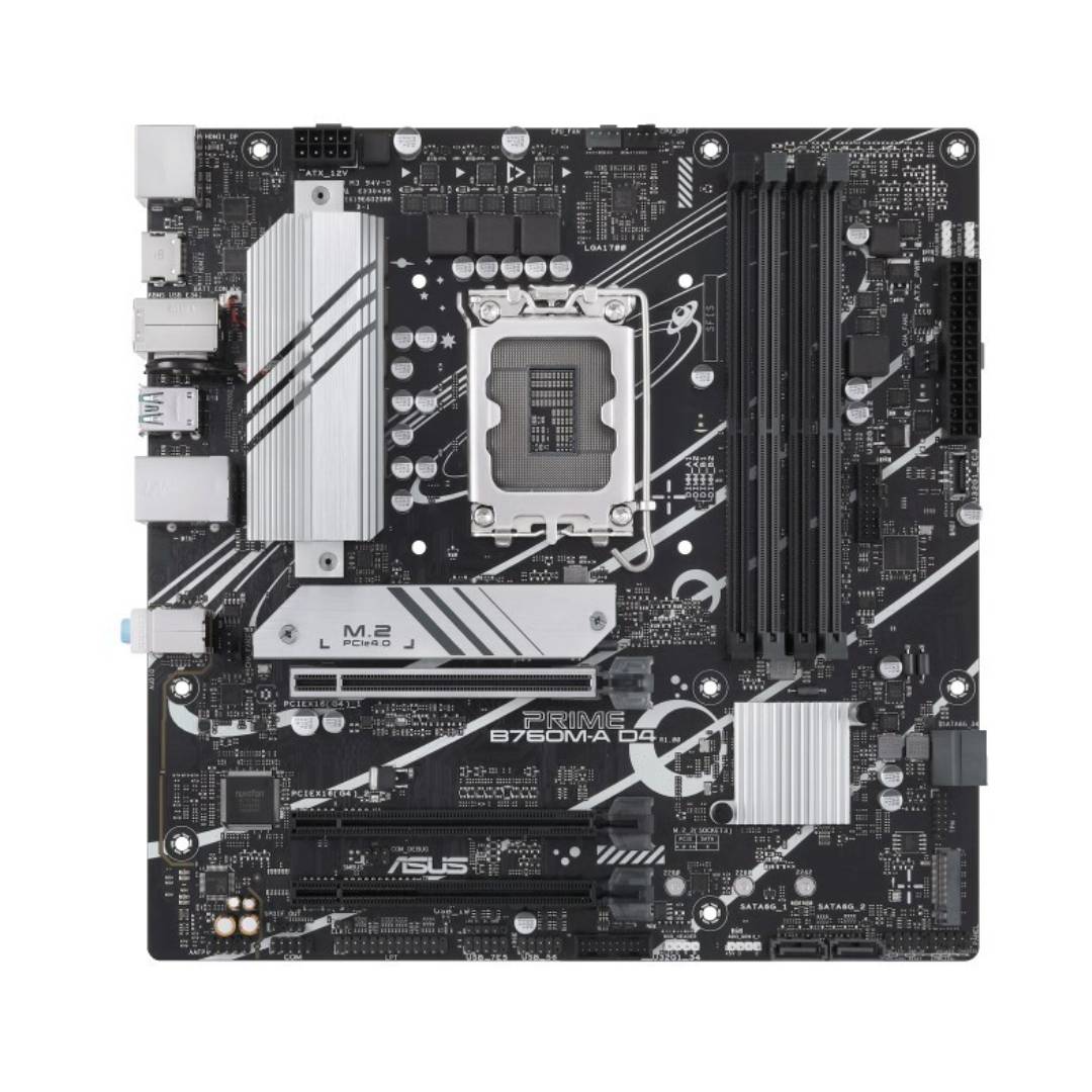 Placa Madre ASUS PRIME B760M-A D4-CSM, mATX, LGA1700 - Imagen 2