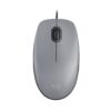 Mouse Logitech M110 Silent Plateado, Alambrico