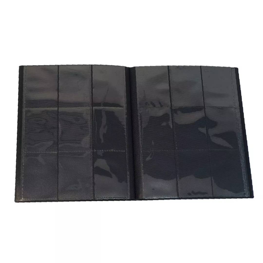Pack X2 Carpetas TCG Titan Pro Cuero Negra 9 Bolsillos 360 - Imagen 4