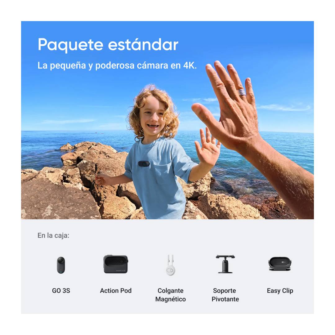 Cámara Insta360 GO 3S 128GB Black Acción 4K - Imagen 5