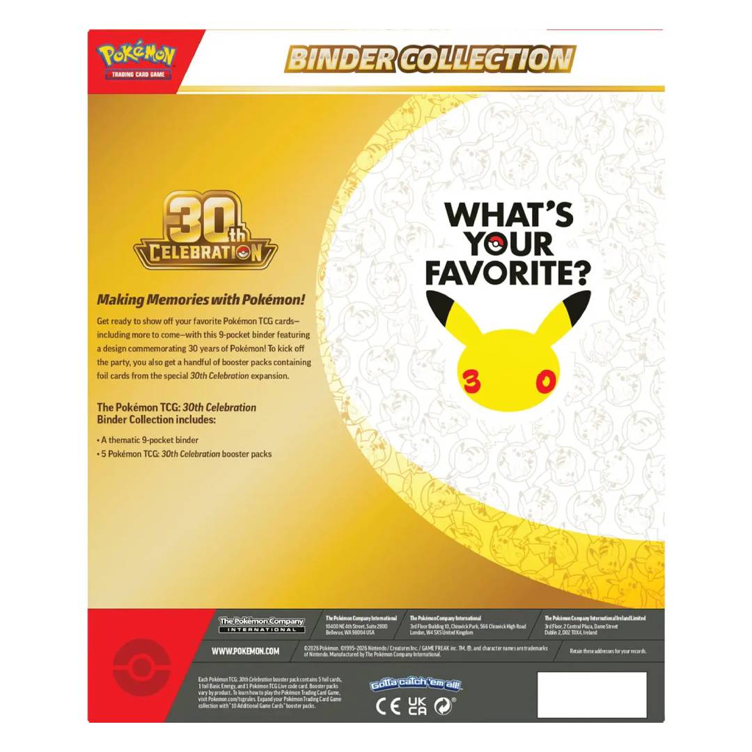 (PREVENTA) Pokémon TCG: 30th Celebration Binder Collection ESPAÑOL - Imagen 3