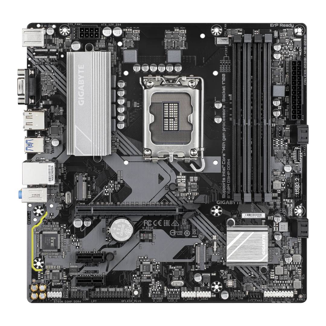 Placa Madre Gigabyte B760M D3HP DDR4, Micro ATX, LGA1700 - Imagen 2