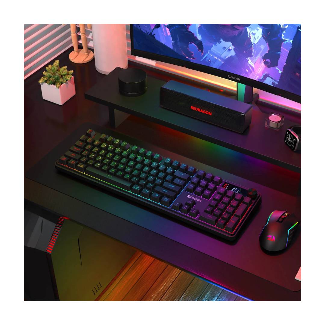Teclado Inalámbrico Redragon Volcano K526-PRO Membrana - Imagen 6