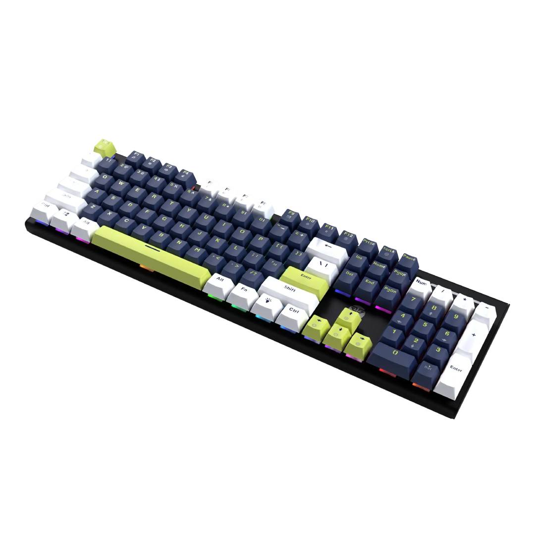 Teclado Fantech MK878s ATOM104S RGB MORI Blue Switch Taro - Imagen 2