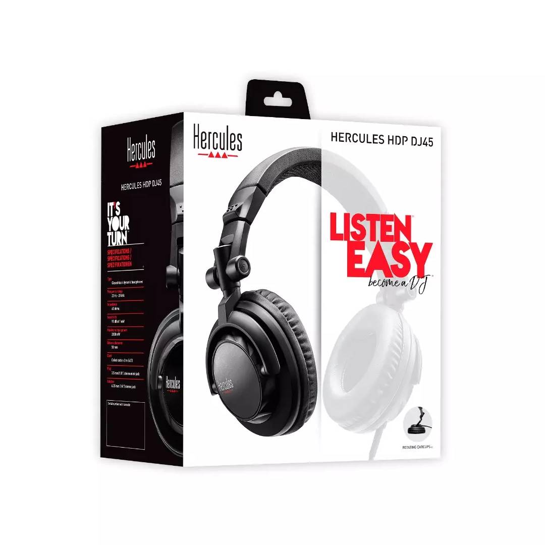 Audifonos DJ Hercules DJ45, Over-Ear, Closed Back, 60 ohm - Imagen 5