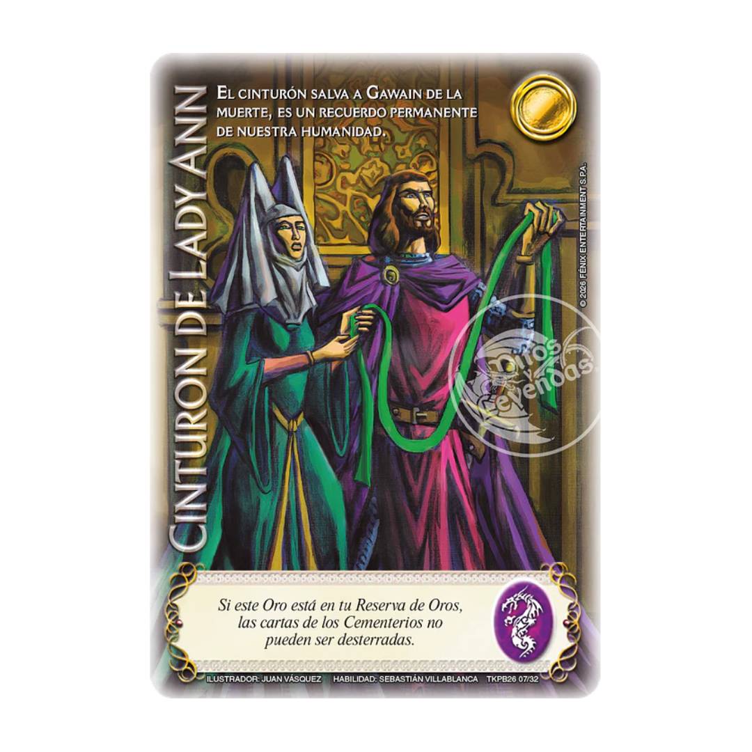 Carta Promocional Cinturón de Lady Ann Primer Bloque MYL