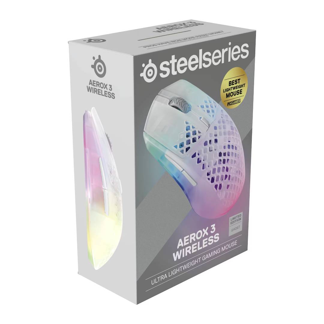 Mouse Gamer SteelSeries Aerox 3 Snow - Imagen 4