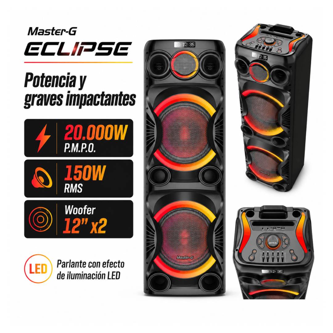 Parlante Karaoke Master G MGECLIPSE 12” con Bluetooth 5.3 - Imagen 4