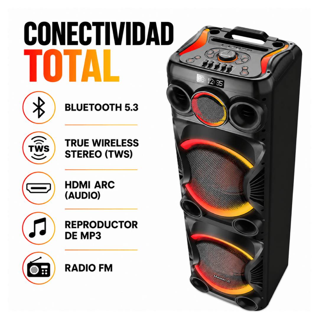 Parlante Karaoke Master G MGECLIPSE 12” con Bluetooth 5.3 - Imagen 3
