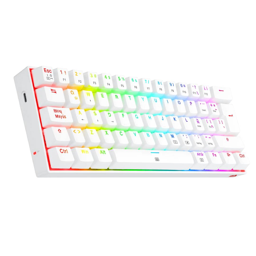 Teclado Mecánico Redragon K630rgb Dragonborn White - Imagen 2