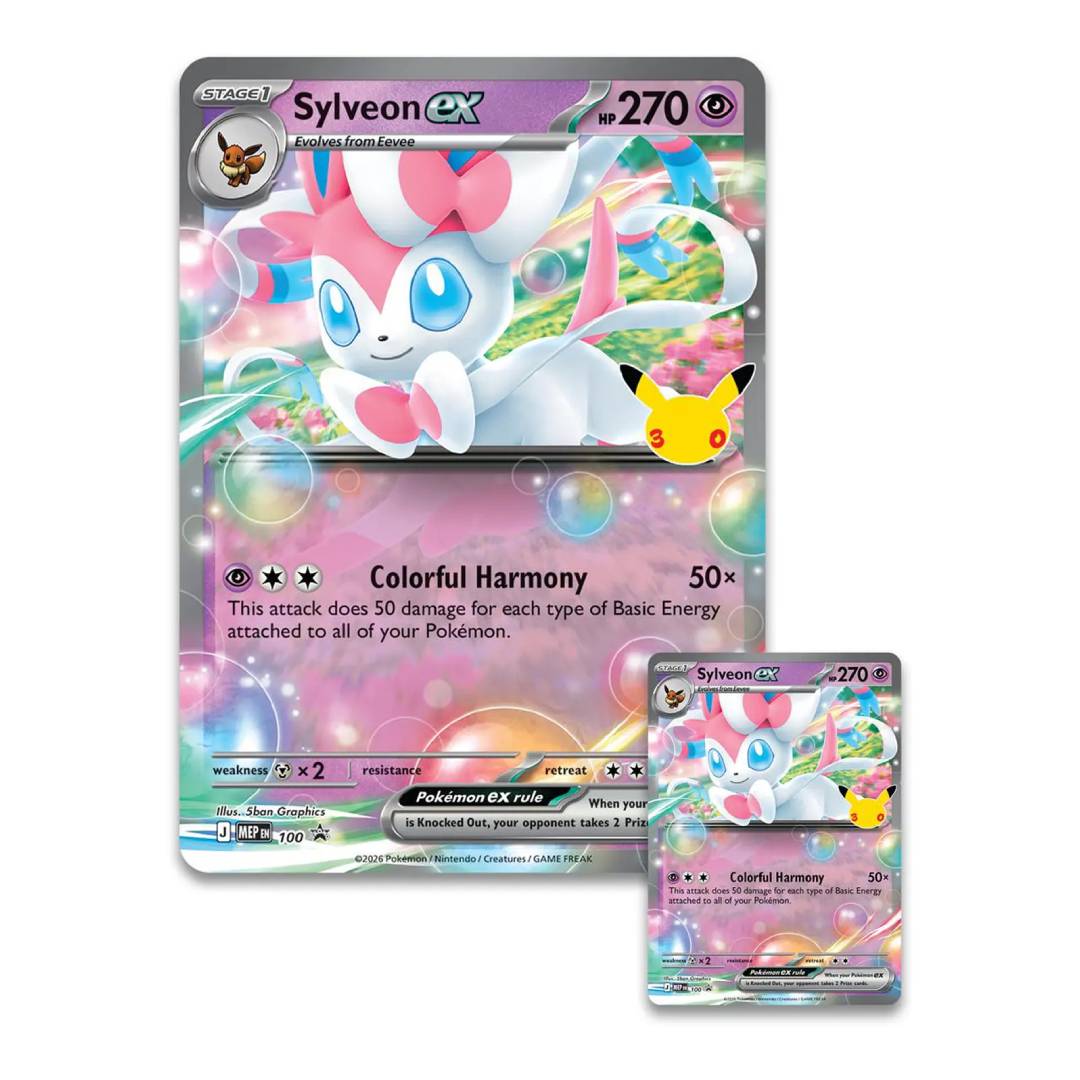 (PREVENTA) Pokémon TCG 30th Celebration Sylveon EX Box Español - Imagen 2