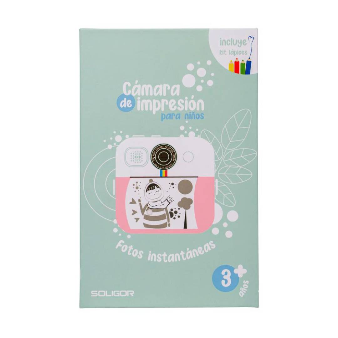 Camara Soligor Kids Rosada con Impresora y Lapices - Imagen 5