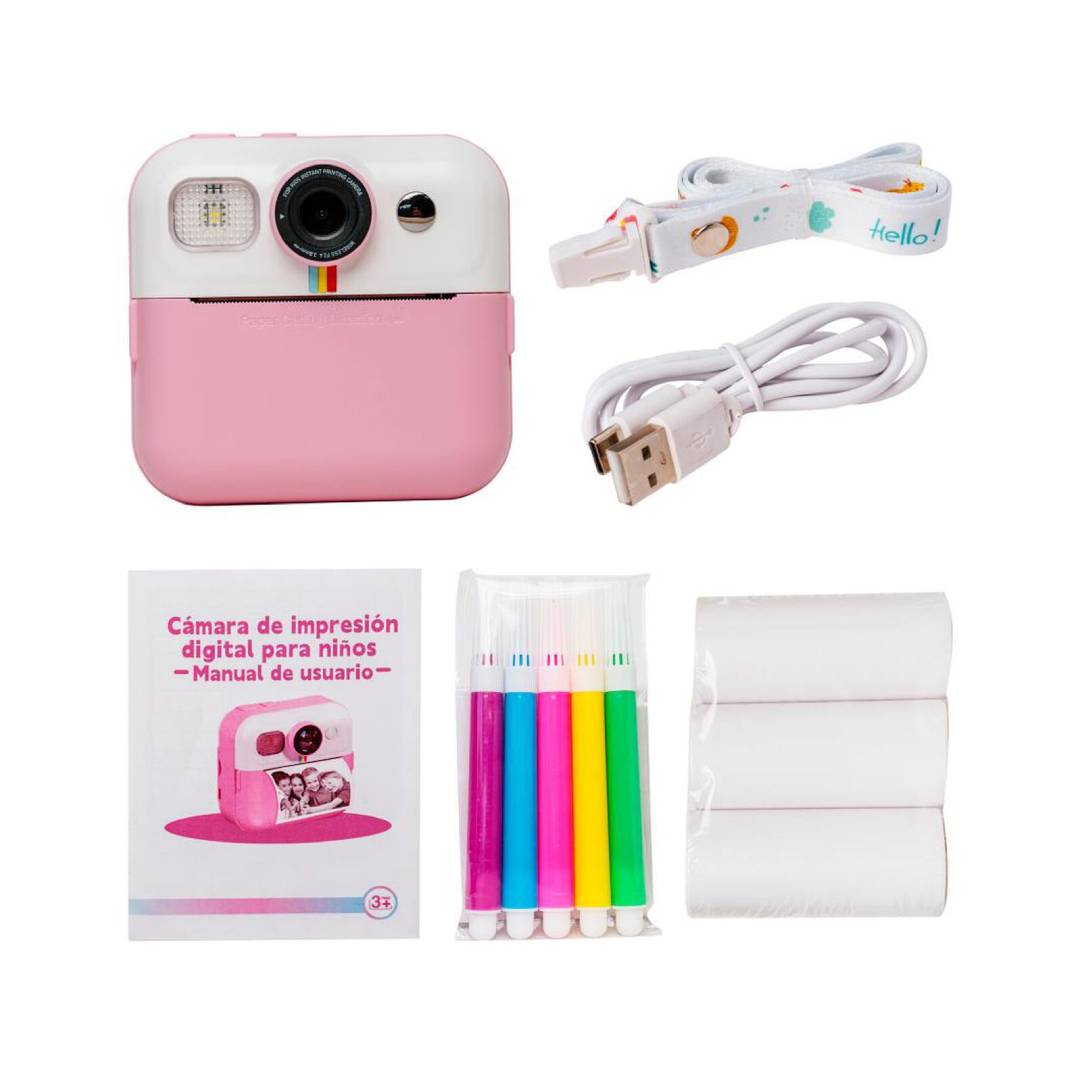 Camara Soligor Kids Rosada con Impresora y Lapices - Imagen 6