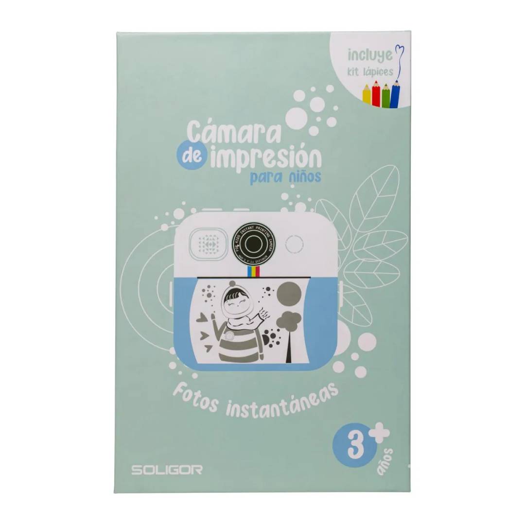 Camara Soligor Kids Celeste con Impresora y Lapices - Imagen 6