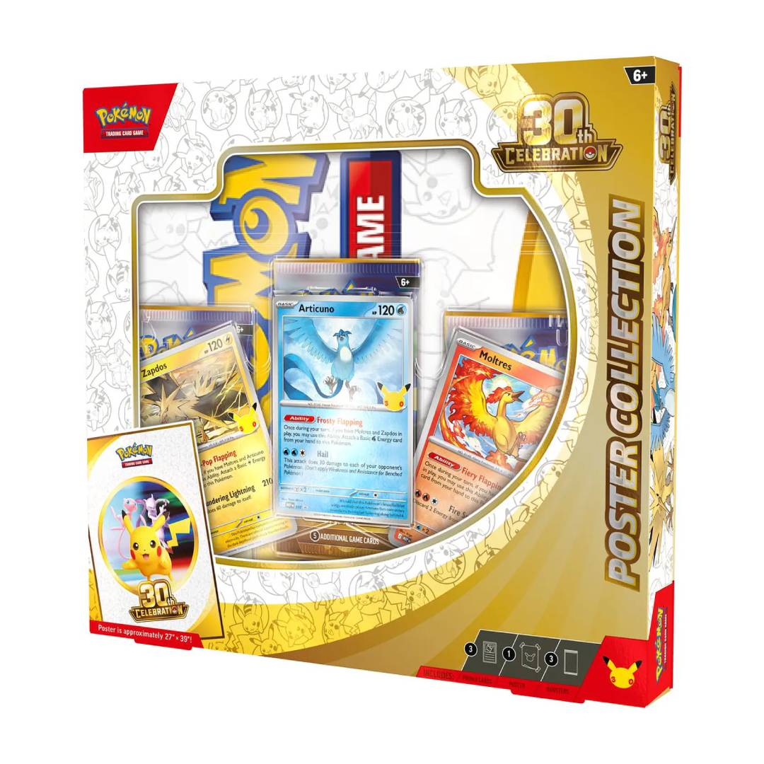 (PREVENTA) Pokémon TCG: 30th Celebration Poster Collection ESPAÑOL - Imagen 2