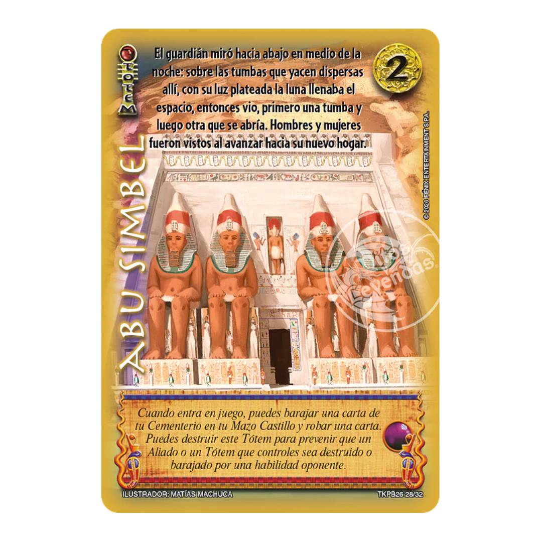 Carta Promocional Abu Simbel Primer Bloque MYL