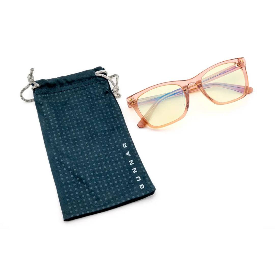 Lentes Gunnar Tindra Rose latte Amber Reading Glasses +1.0 - Imagen 4
