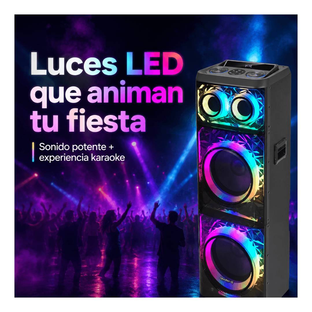 Parlante Karaoke Master G MGTORCH 12” con Bluetooth 5.4 - Imagen 5
