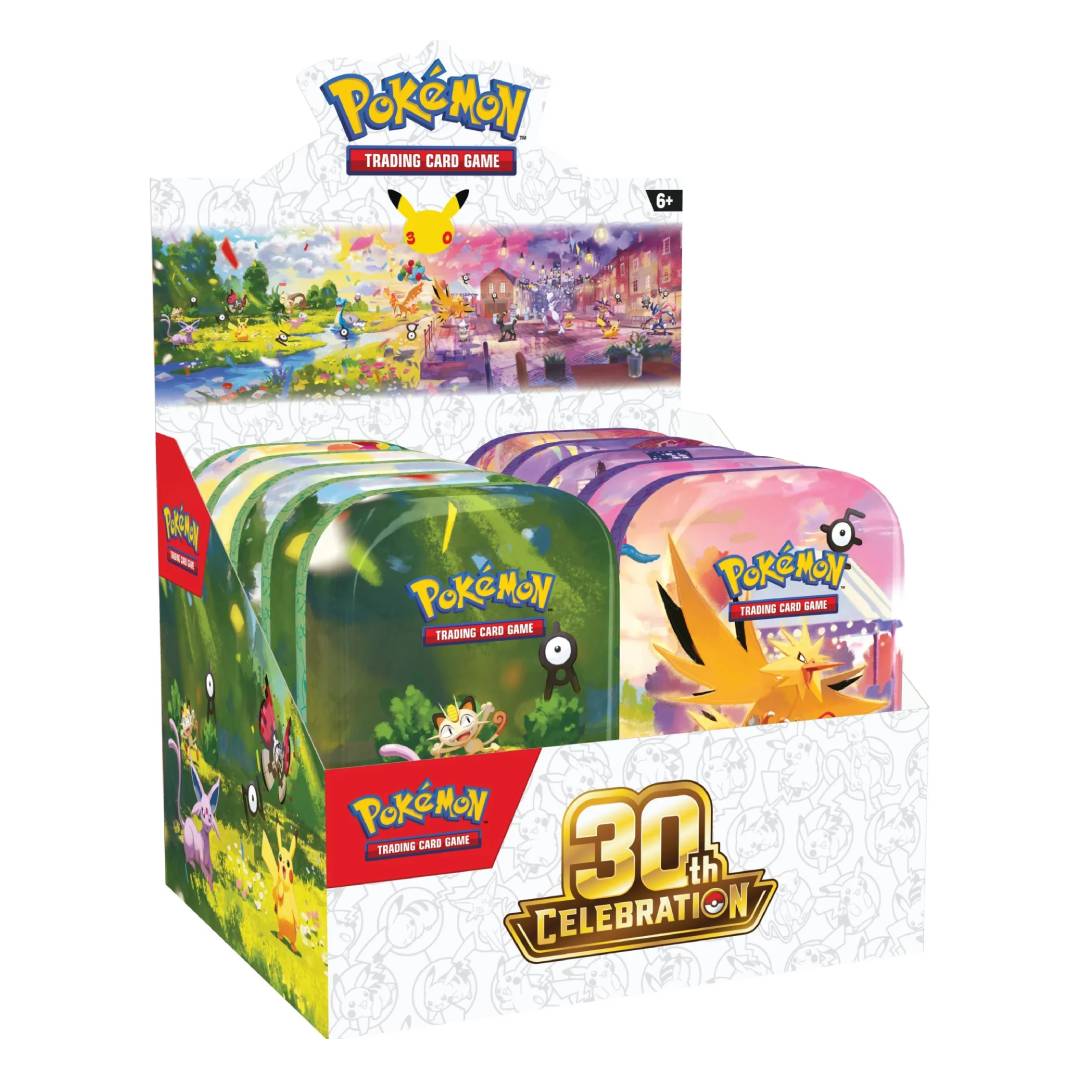(PREVENTA) Pokémon TCG: 30th Celebration Mini Tin AL AZAR ESPAÑOL