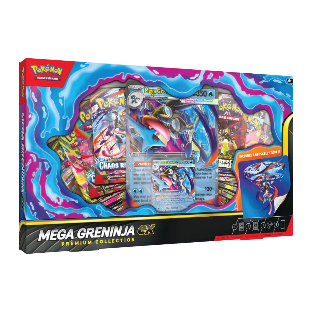 Pokemon TCG Mega Greninja Ex Premium Collection Box INGLES
