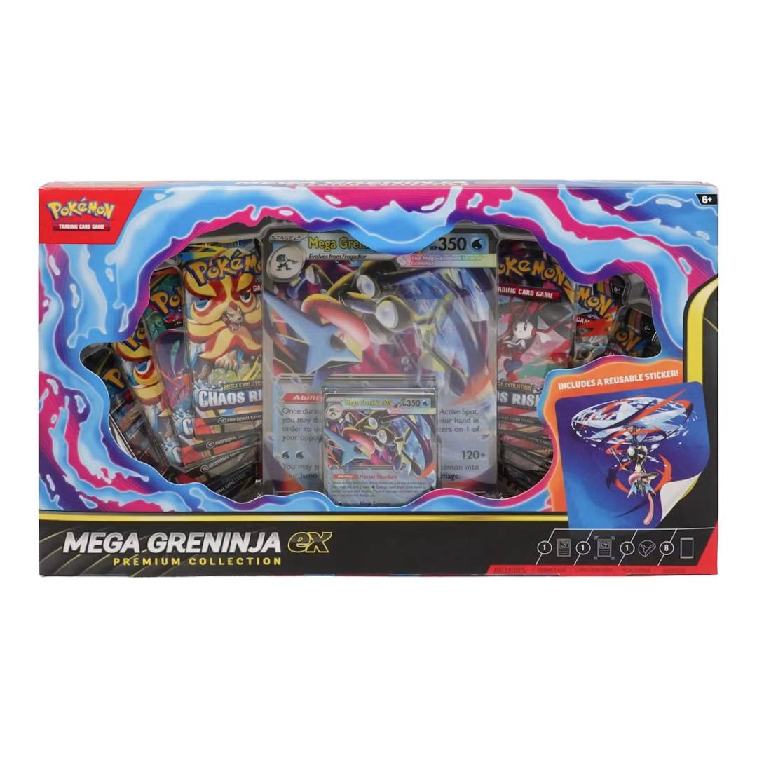 Pokemon TCG Mega Greninja Ex Premium Collection Box ESPAÑOL - Imagen 2