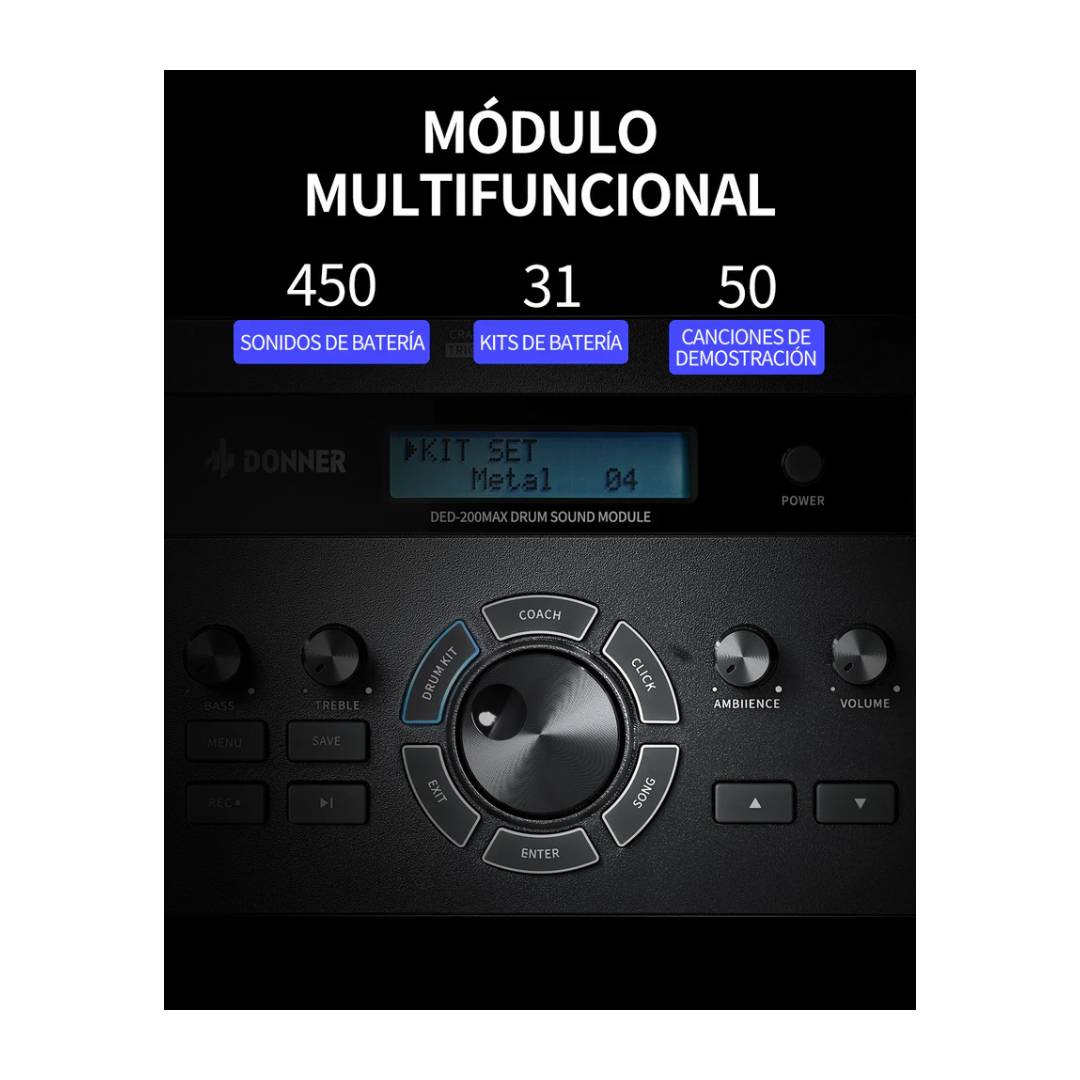 Bateria Electronica Donner DED-200MAX - Imagen 5