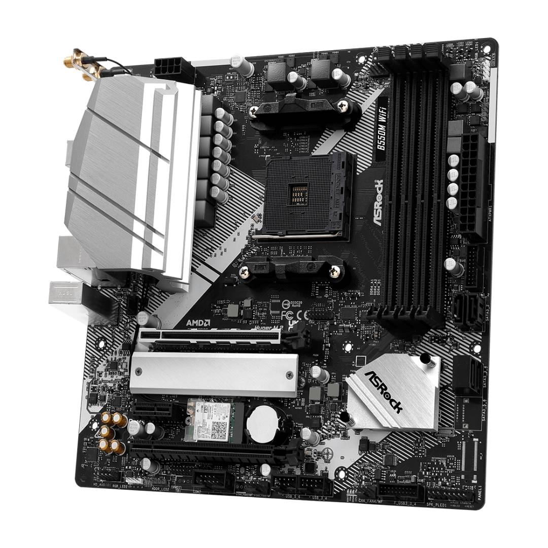 Placa Madre ASRock B550M WiFi AM4 Micro-ATX - Imagen 4