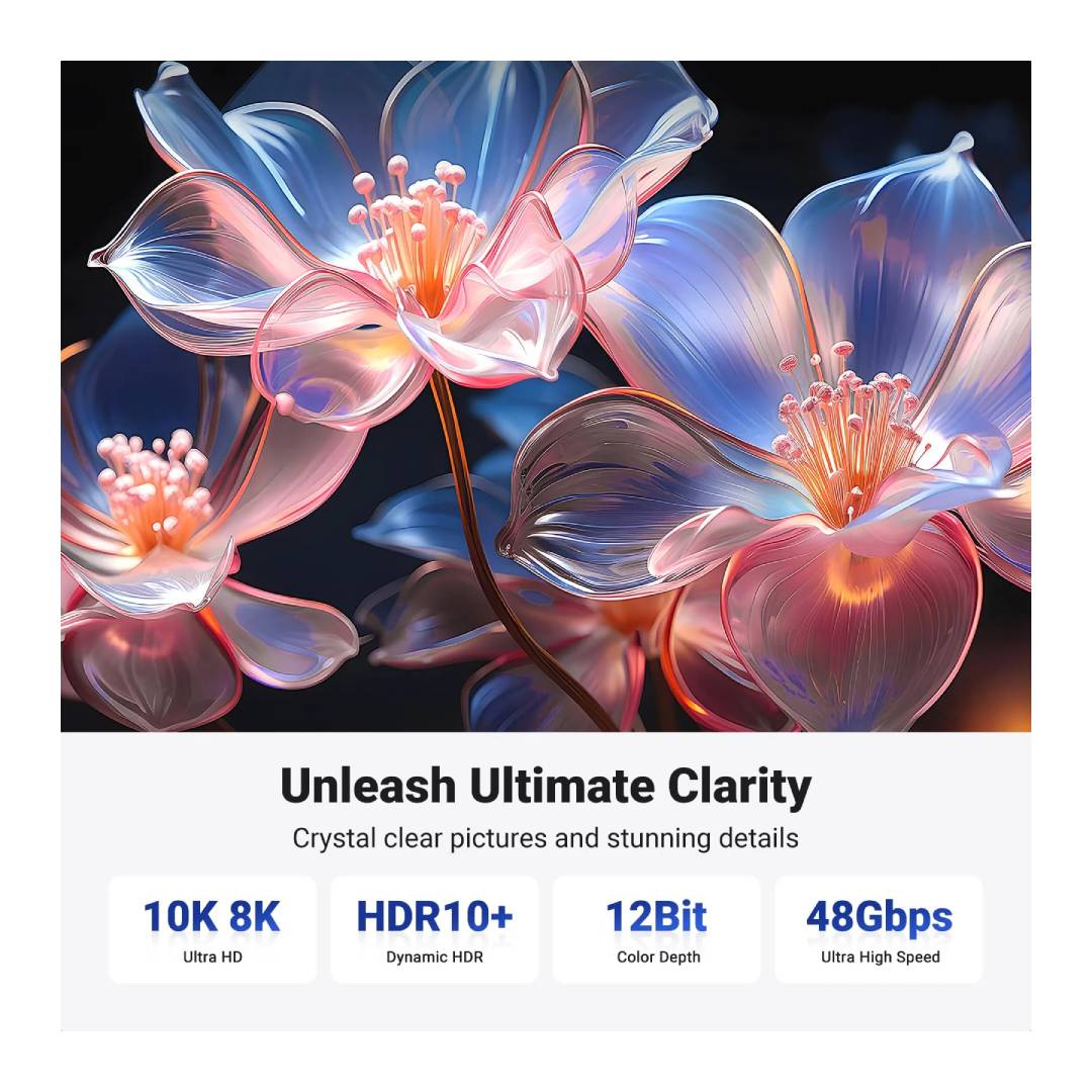 Cable HDMI Ugreen HD175 2.1 8K a 60hz M/M, 5 metros - Imagen 2