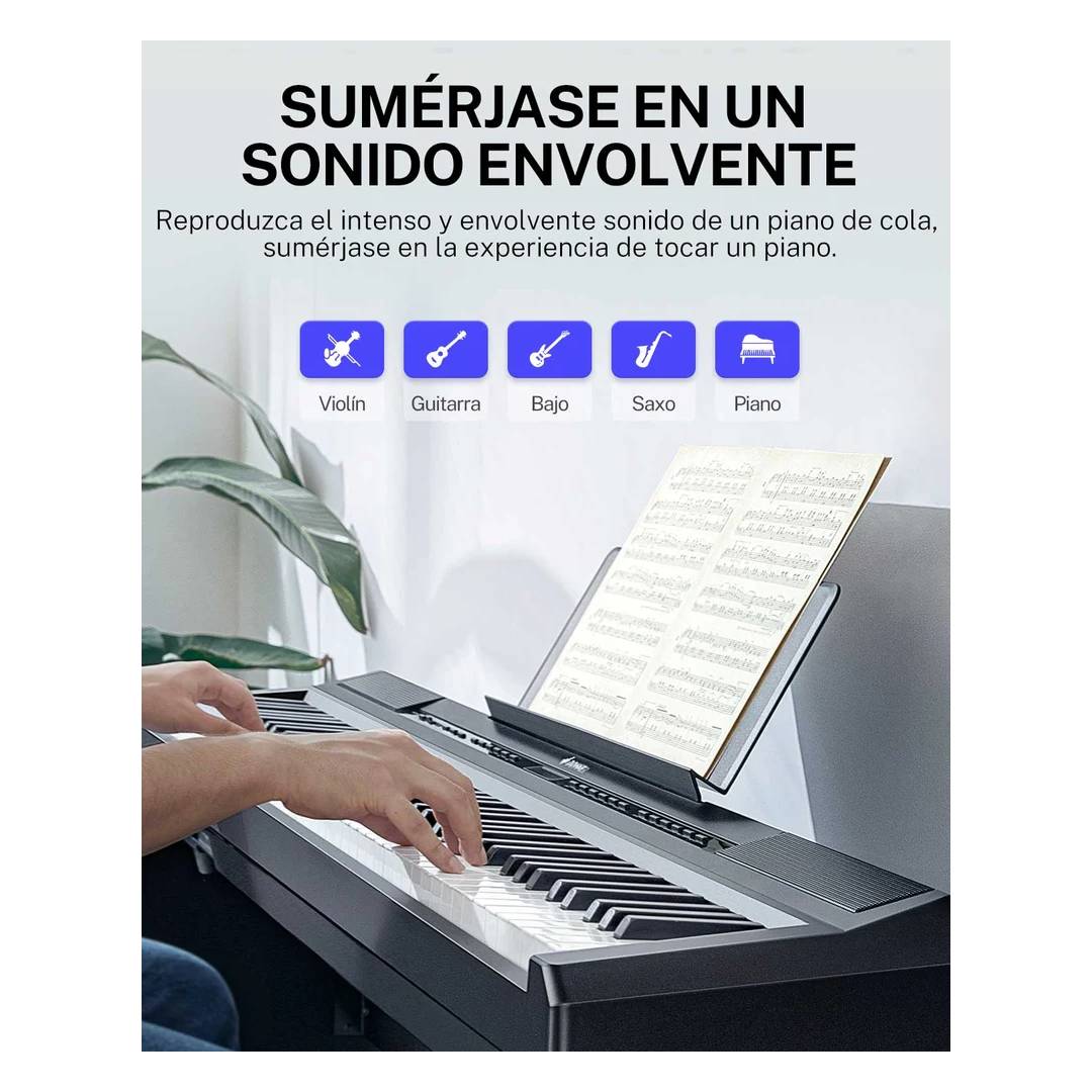 Piano Digital Donner DEP-20 Full Size 88 Teclas c Contrapeso - Imagen 4