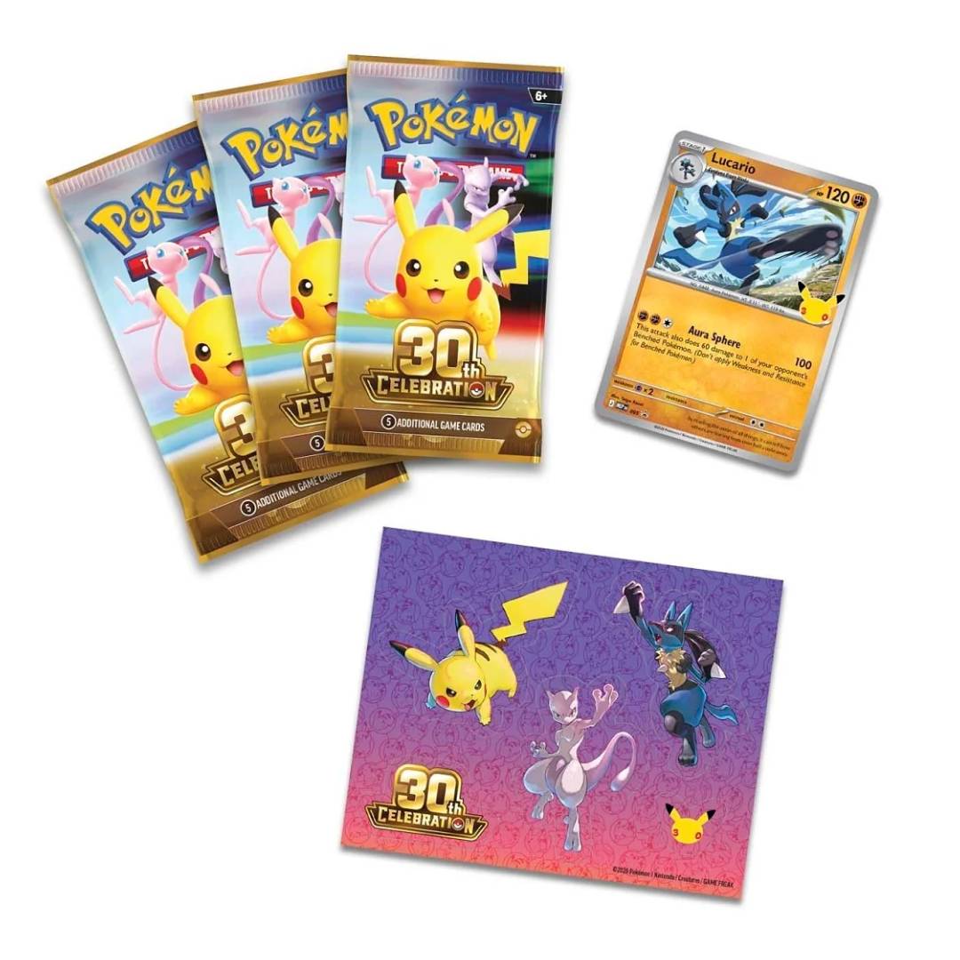 Pokémon TCG: 30th Celebration Tech Sticker Lucario ESPAÑOL - Imagen 3