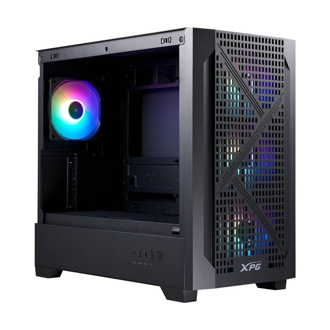 Gabinete XPG Lander 300 - Black, Mid Tower, Micro-ATX - Imagen 4
