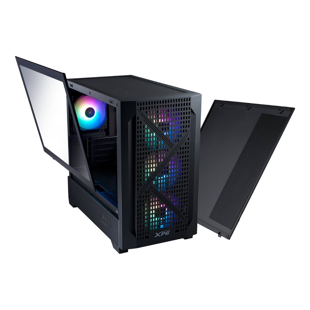 Gabinete XPG Lander 300 - Black, Mid Tower, Micro-ATX - Imagen 6