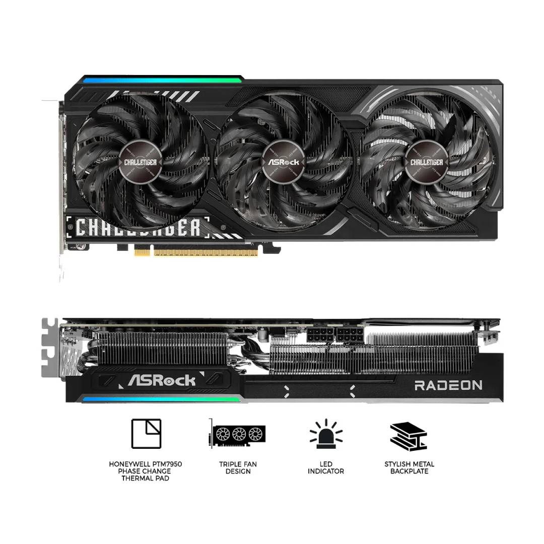 Tarjeta de Video ASRock RX 9070 XT Changeller 16GB - Imagen 2
