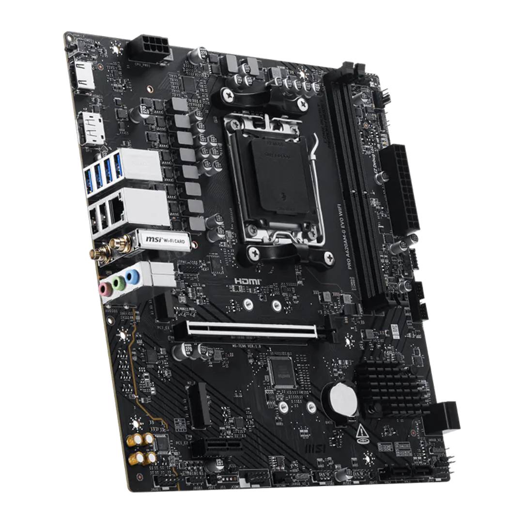 Placa Madre MSI PRO A620AM-G EVO WIFI AM5 Micro ATX - Imagen 3