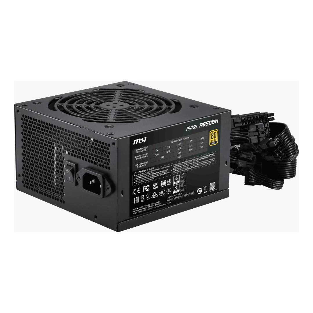 Fuente de Poder MSI MAG A650GN II 650W 80 Plus Gold - Imagen 4