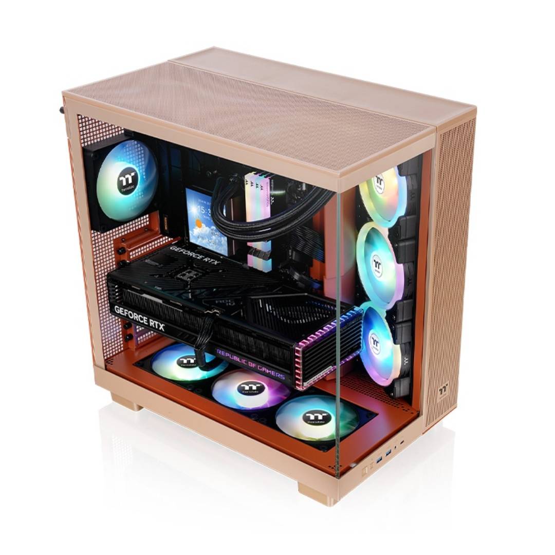 Gabinete Thermaltake View 380 XL TG ARGB Mid Tower ATX Sand - Imagen 4