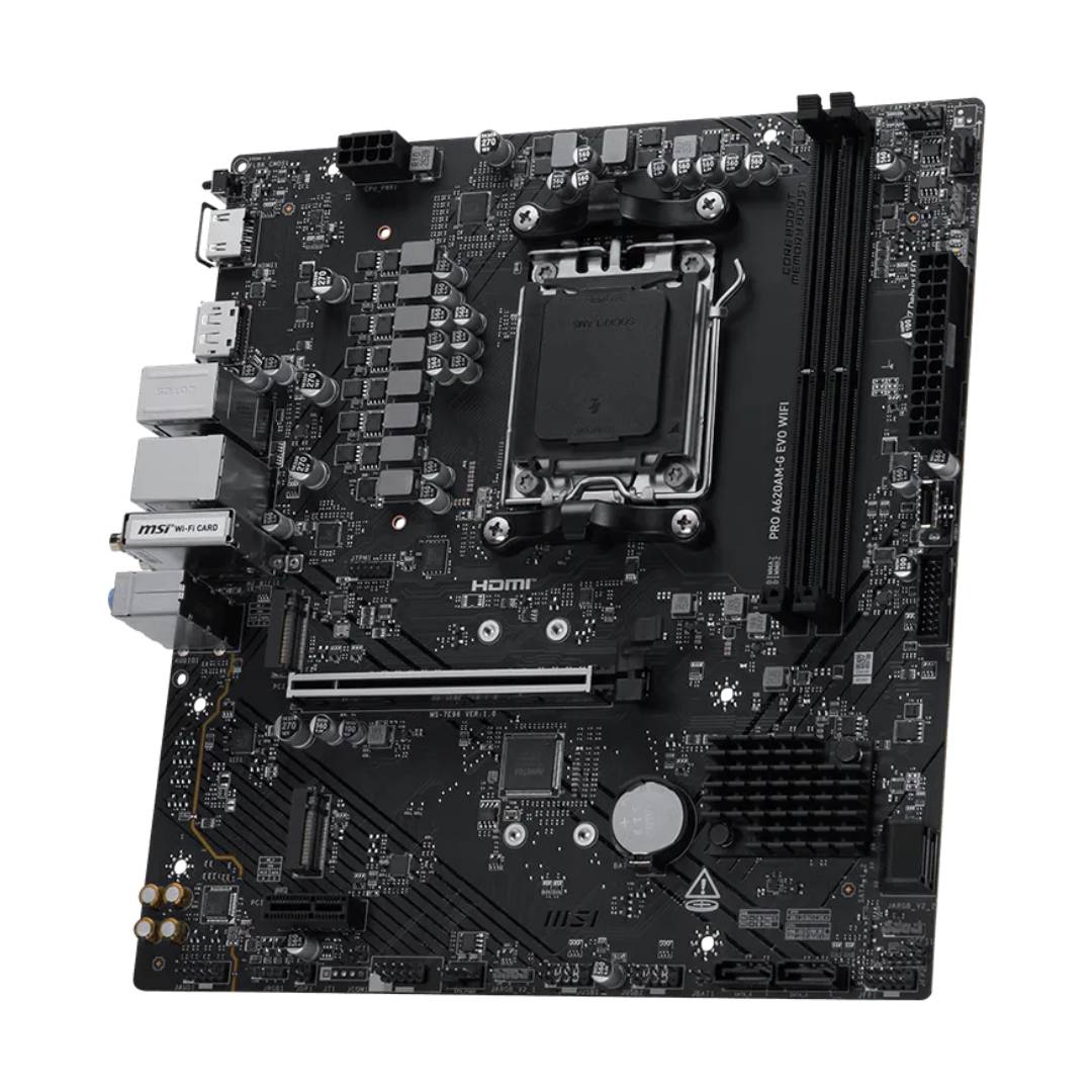 Placa Madre MSI PRO A620AM-G EVO WIFI AM5 Micro ATX - Imagen 4